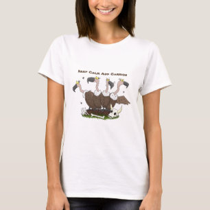 Funny vultures humor tecknad t shirt