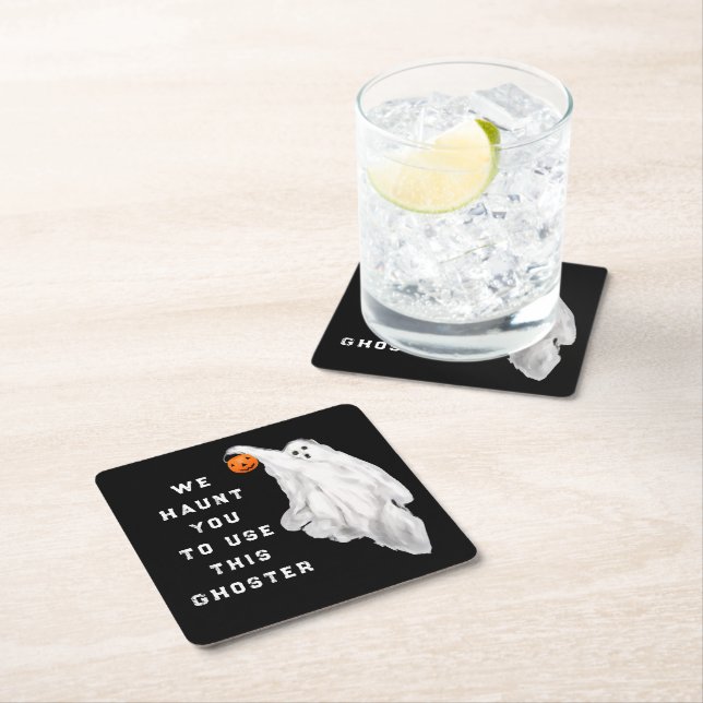 Funny Vuxen Halloween fest Underlägg Papper Kvadrat (Insitu)