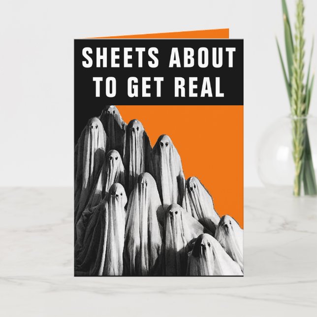 Funny Vuxen Halloween Kort (Framsida)