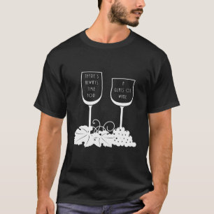 Funny Vuxen Vin T-Shirt Vin Glass Merlot Älskare S