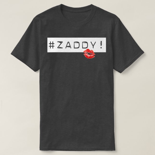 Funny Vuxnas Pappa Zaddy T Shirt (Design framsida)