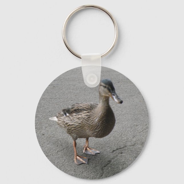 Funny Waddling Anka Keychain Nyckelring (Framsida)