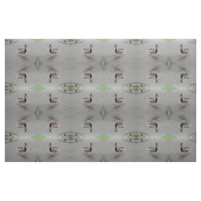 Funny Waddling Anka Patterned Animal Fabric Tyg (Fat Quarter)