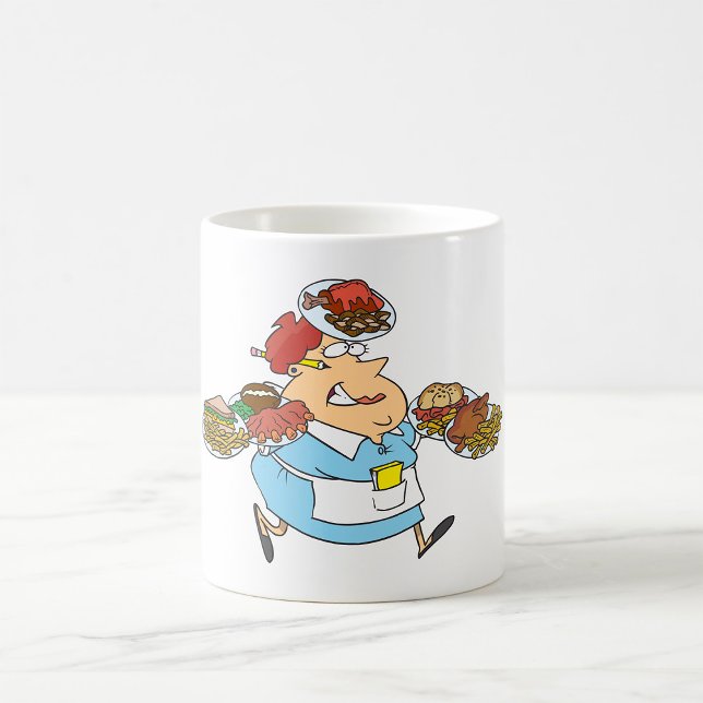 Funny Waitress Kaffemugg (Skapare uppladdad)