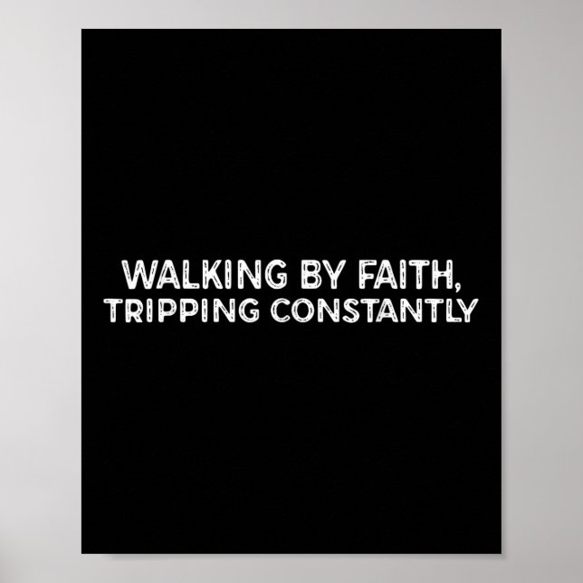 Funny Walking by Faith Tripping konstant Poster (Framsidan)