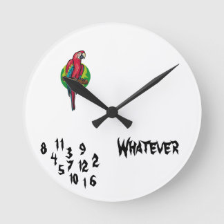 FUNNY! WALLCLOCK RUND KLOCKA