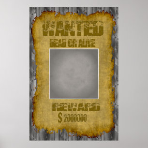 Funny Wanted Dead eller Alive Poster