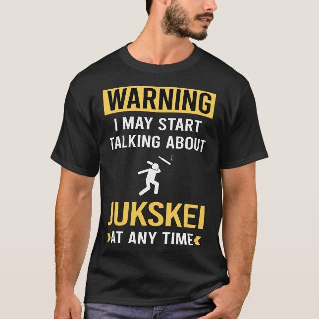 Funny Warning Jukskei T Shirt (Framsida)