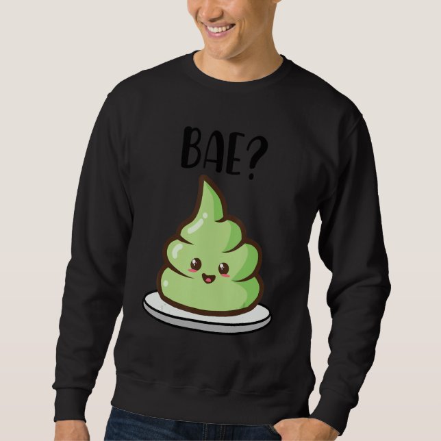 Funny Wasa Bae Sushi lite matchning av cute Lång Ärmad Tröja (Framsida)