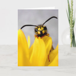 Funny Wasp Greeting Card Kort