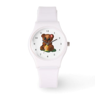 Funny Watch Gift med Lycklig Baby Bear Armbandsur