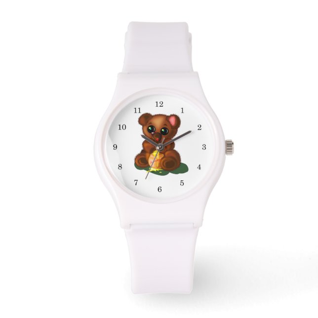 Funny Watch Gift med Lycklig Baby Bear Armbandsur (Framsida)