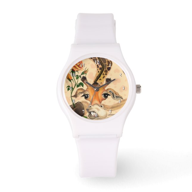 Funny Watch med Romantic Giraffe - gentleman Armbandsur (Framsida)