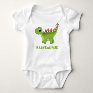 Funny Watercolor Grönt Dinosaur Dino Personlig T Shirt
