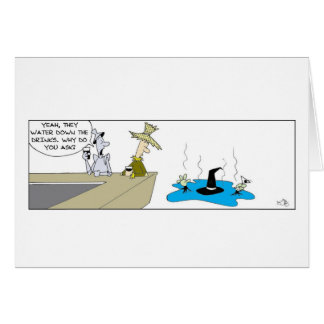 Funny Watered Down Drinks Hälsningskort