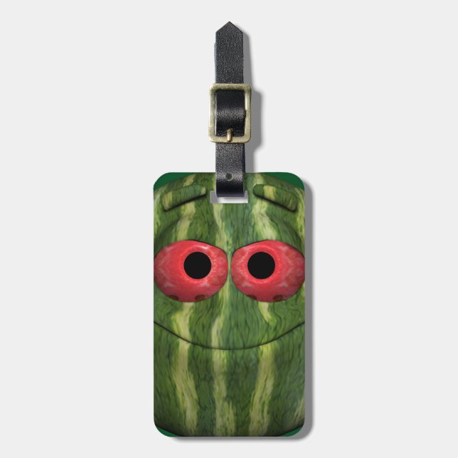 Funny Watermelon Bagagebricka (Vertikal Framsida)