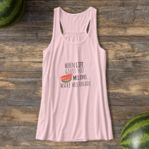 Funny Watermelon Quote Melonade Tanktop