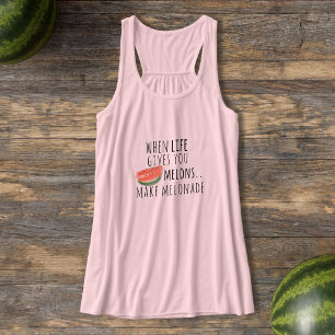 Funny Watermelon Quote Melonade Tanktop Linne Med Racerback