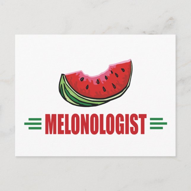 Funny Watermelon Vykort (Framsida)