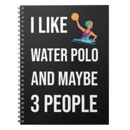 Funny Waterpolo Gifts Player Sport Humor Fläkt Anteckningsbok