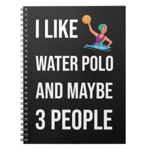Funny Waterpolo Gifts Player Sport Humor Fläkt Anteckningsbok
