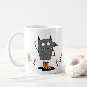 Funny Wave Monster Kaffemugg