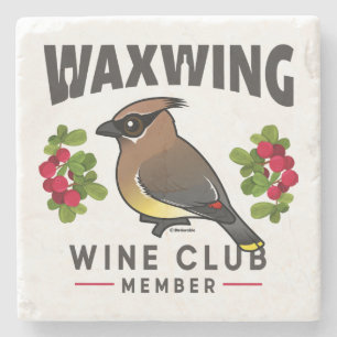Funny Waxwing Vin Klubb Birdorable Stenunderlägg