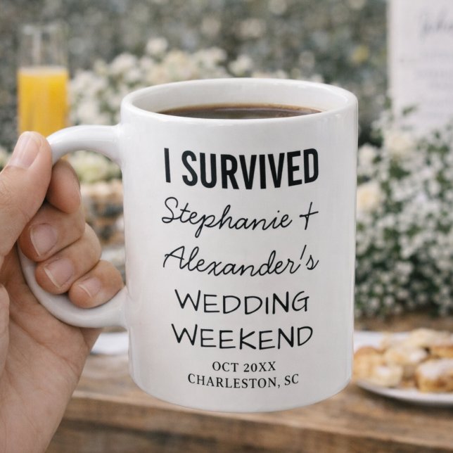 Funny Wedding Merch Custom Wedding Favor Keepsake Kaffemugg (Skapare uppladdad)