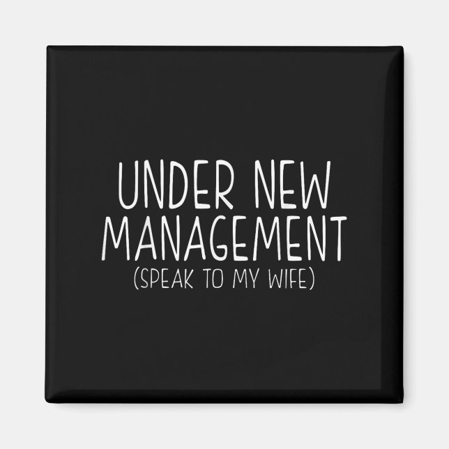 Funny Wedding Saying New Husband Humor Quote, Newl Magnet (Framsidan)