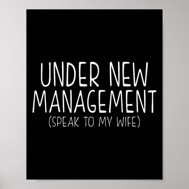 Funny Wedding Saying New Husband Humor Quote, Newl Poster (Framsidan)
