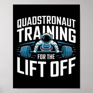 Funny Weightlift Bodybuilding Gym Fitness Astro Poster