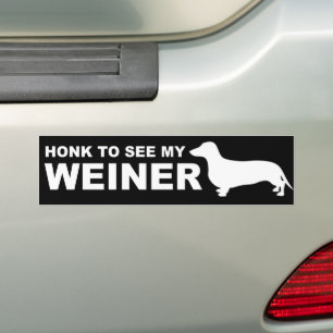 Funny Weiner Hund (Dachshund) Citat Bildekal