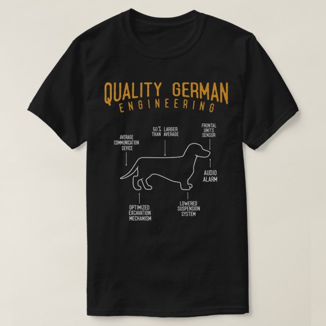 Funny Weiner Hund Joke, Sarcastic German Dachshund T Shirt (Design framsida)