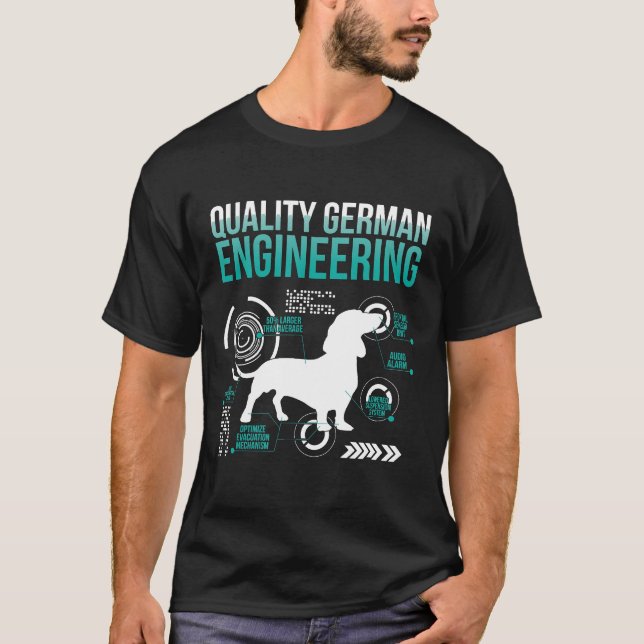 Funny Weiner Hund Joke Sarcastic German Dachshund T Shirt (Framsida)