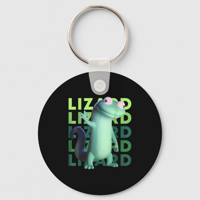 Funny Weirdcore Animal Women Manar Lizard Liz Nyckelring (Framsida)