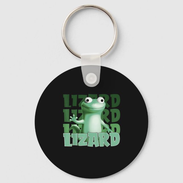 Funny Weirdcore Animal Women Manar Lizard Liz Nyckelring (Framsida)