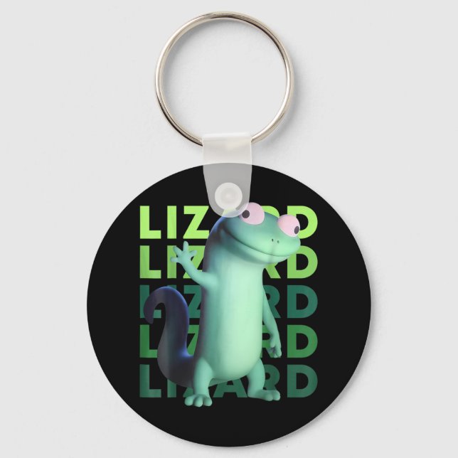 Funny Weirdcore Animal Women Manar Lizard Liz Nyckelring (Framsida)