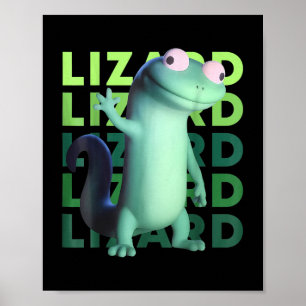 Funny Weirdcore Animal Women Manar Lizard Liz Poster