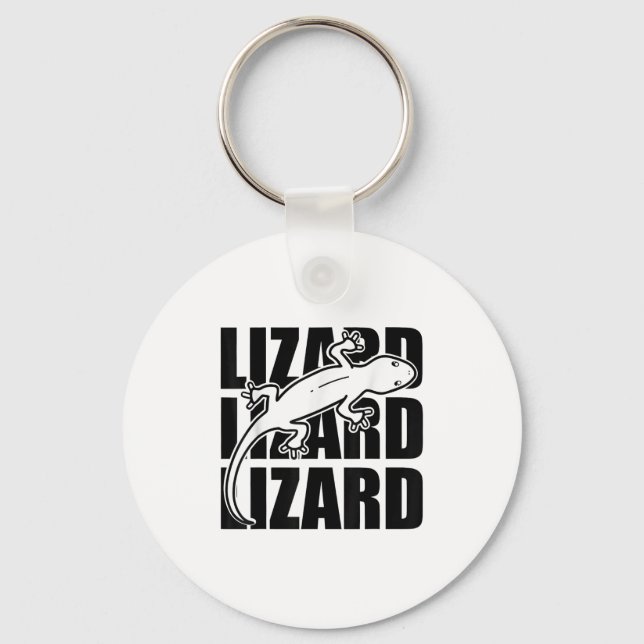 Funny Weirdcore Lizard Lizard Lizard Meme Animal W Nyckelring (Framsida)
