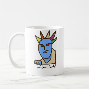 Funny WEIRDOS Annoyed Tecknad Kaffemugg