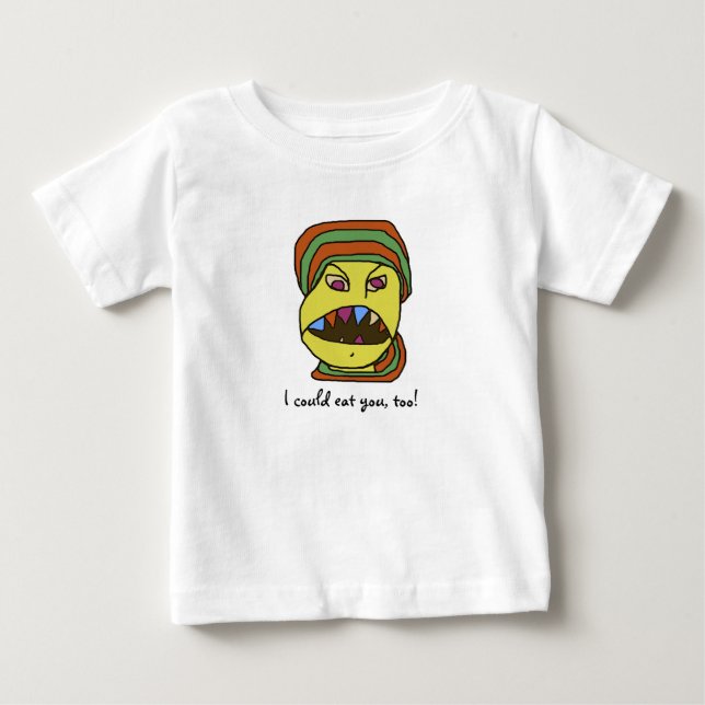Funny WEIRDOS hungrig tecknad T-shirt (Framsida)