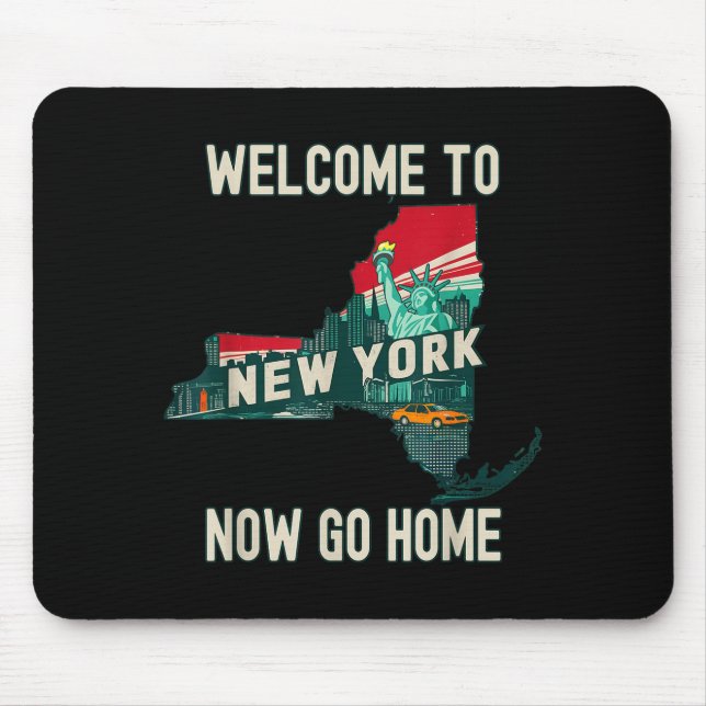 Funny Welcome To New York Retro Design, Funny New  Musmatta (Framsidan)