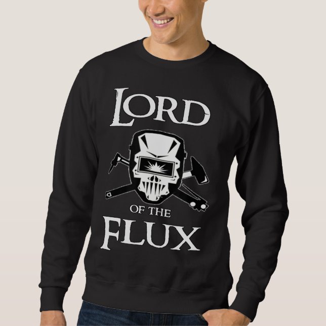 Funny Welder Flux Welding För manar Lång Ärmad Tröja (Framsida)