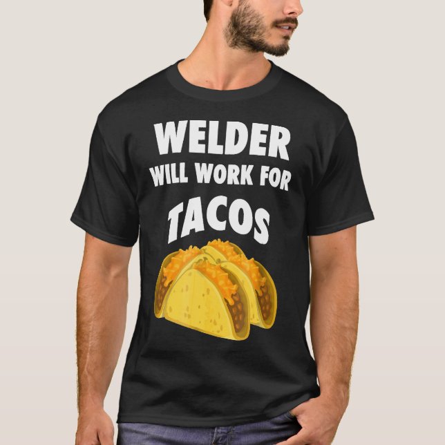 Funny Welder Gift Tee Shirt (Framsida)