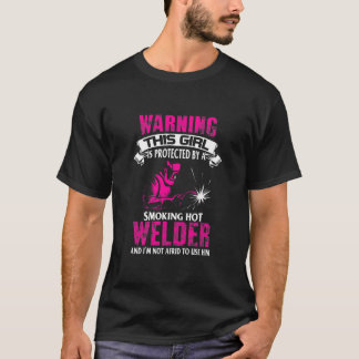Funny Welder Wife Girlkompis Tee