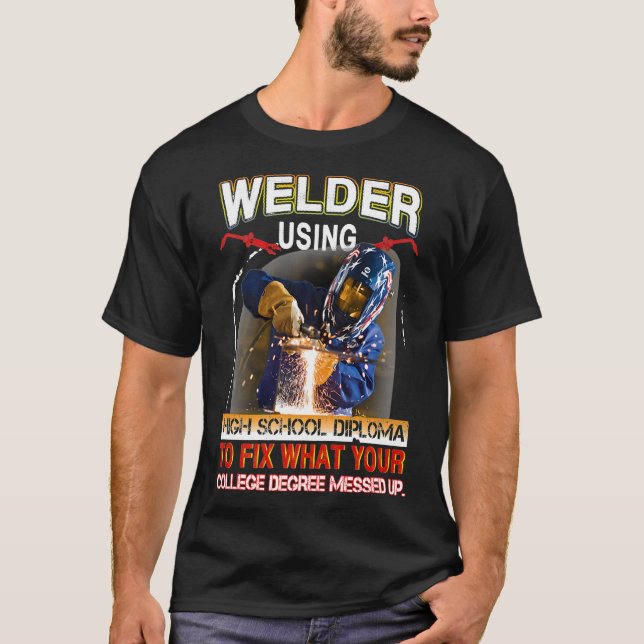 Funny Welding Tee Welder Gift Premium (Framsida)