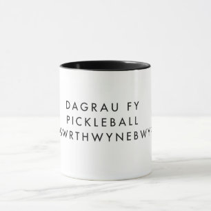 Funny Welsh Pickleball Mugg för spelare