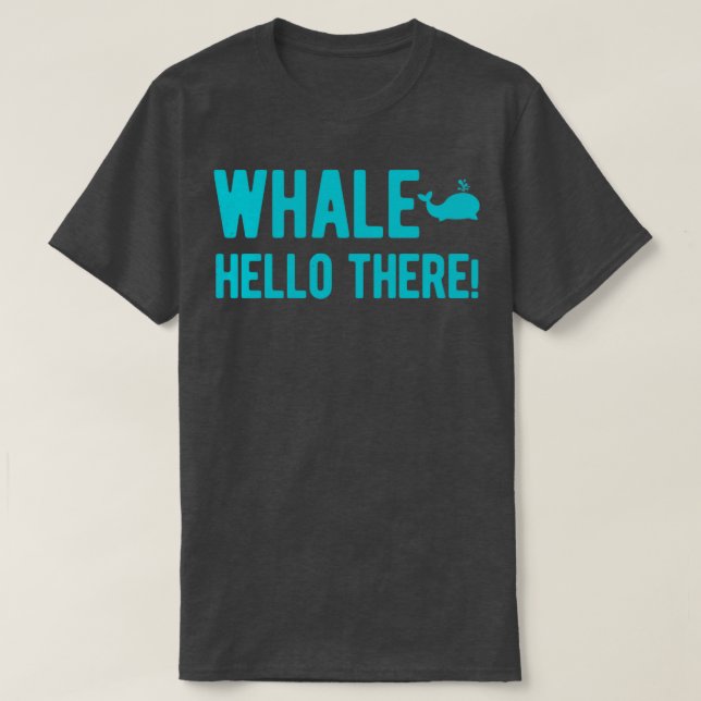 Funny Whale T Shirt (Design framsida)
