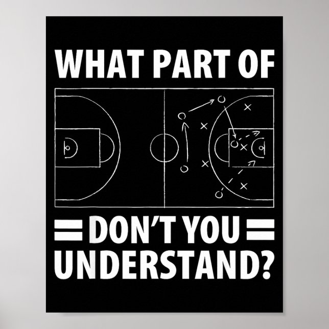 Funny What Part Of Basketball Don't You Understand Poster (Framsidan)