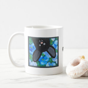 Funny Whimsical Goth Vampire Fladdermus eget namn Kaffemugg